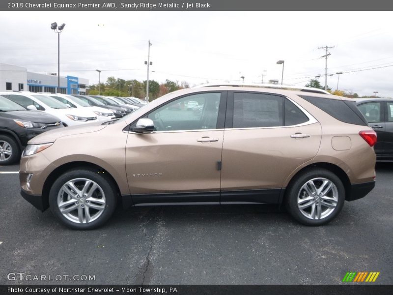 Sandy Ridge Metallic / Jet Black 2018 Chevrolet Equinox Premier AWD