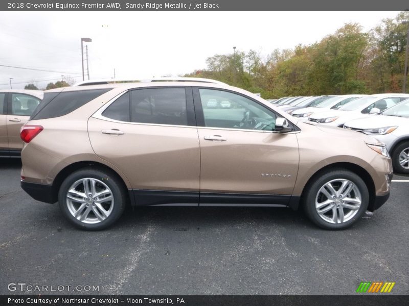 Sandy Ridge Metallic / Jet Black 2018 Chevrolet Equinox Premier AWD