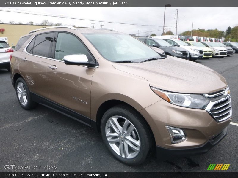 Sandy Ridge Metallic / Jet Black 2018 Chevrolet Equinox Premier AWD