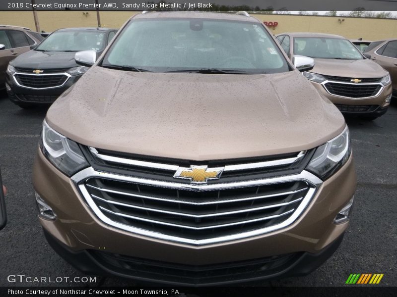 Sandy Ridge Metallic / Jet Black 2018 Chevrolet Equinox Premier AWD