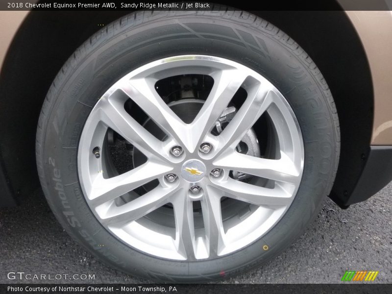 Sandy Ridge Metallic / Jet Black 2018 Chevrolet Equinox Premier AWD