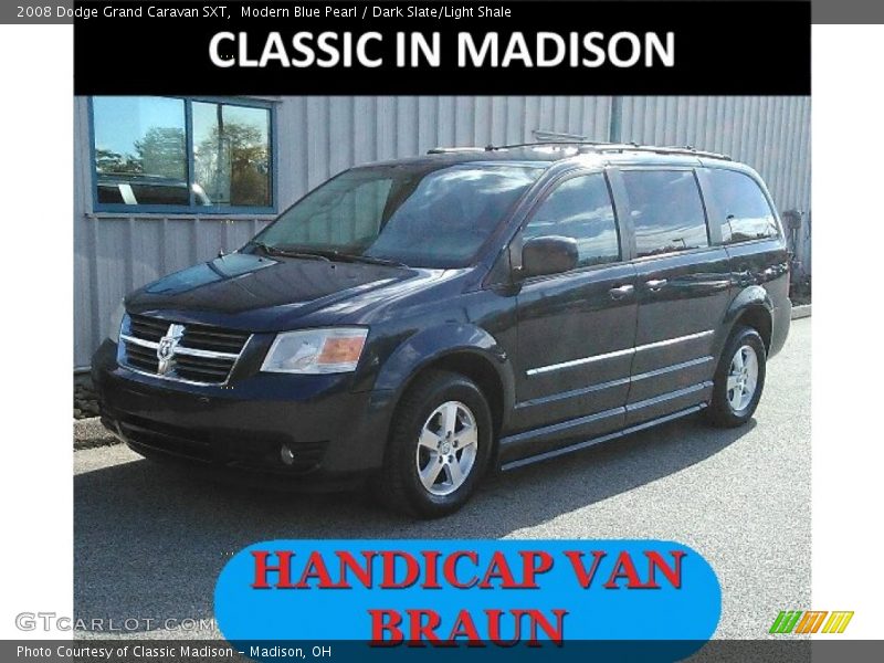 Modern Blue Pearl / Dark Slate/Light Shale 2008 Dodge Grand Caravan SXT