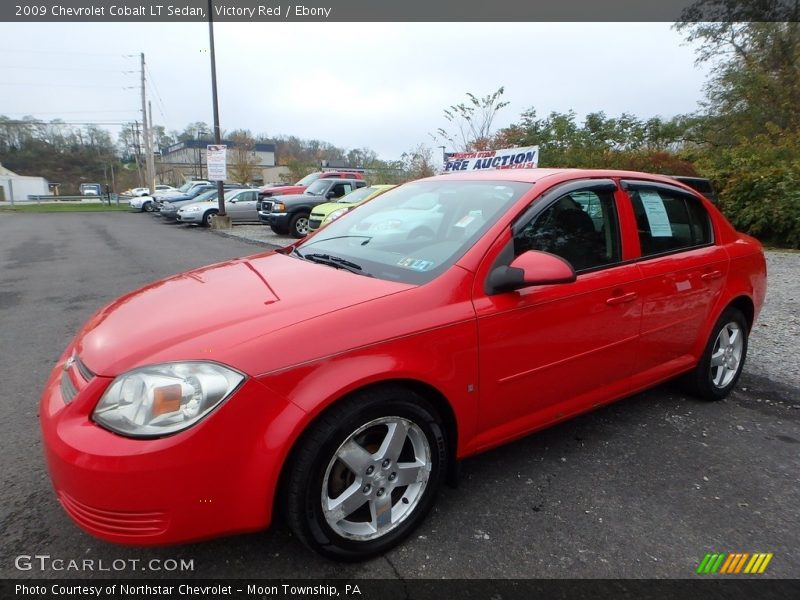Victory Red / Ebony 2009 Chevrolet Cobalt LT Sedan