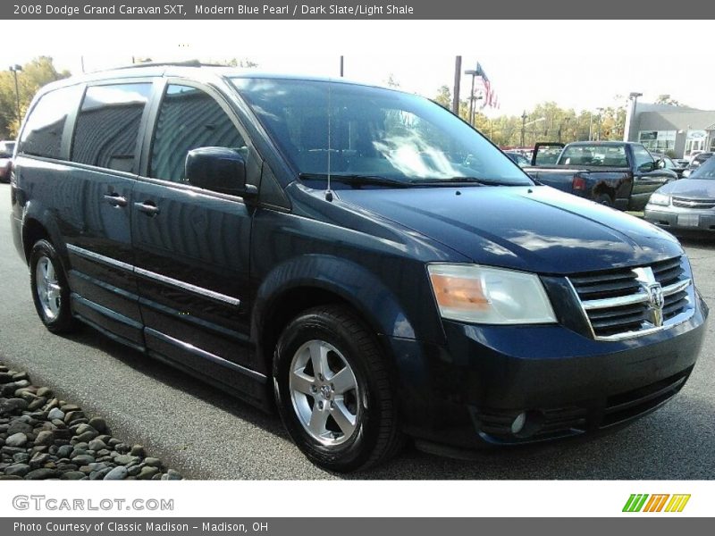 Modern Blue Pearl / Dark Slate/Light Shale 2008 Dodge Grand Caravan SXT