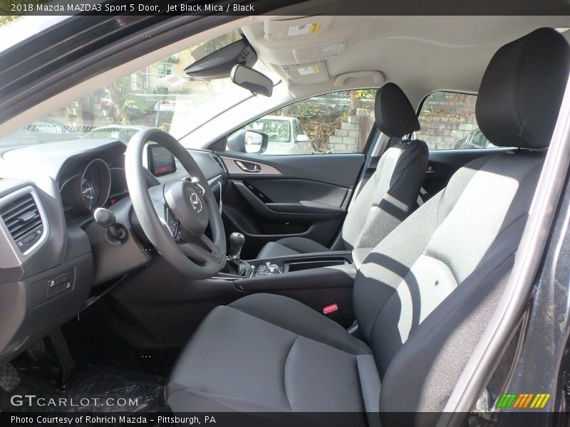 Jet Black Mica / Black 2018 Mazda MAZDA3 Sport 5 Door