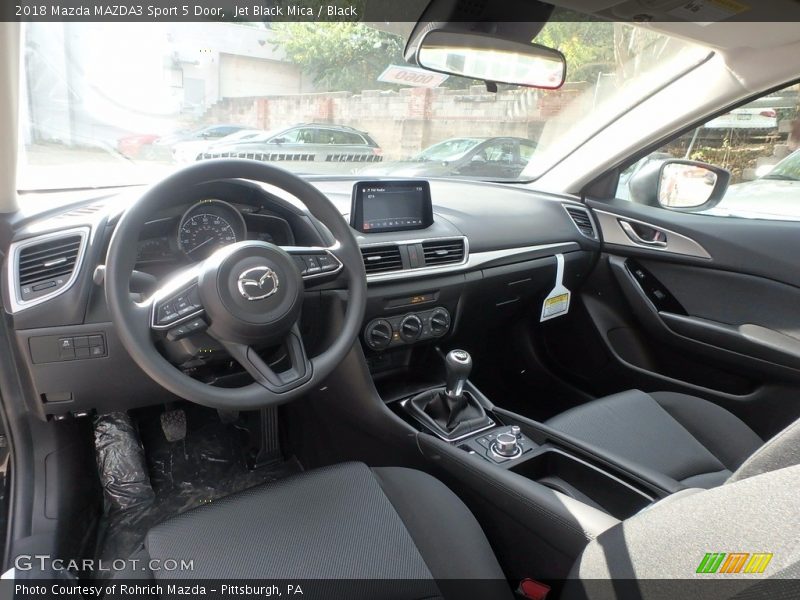 Jet Black Mica / Black 2018 Mazda MAZDA3 Sport 5 Door