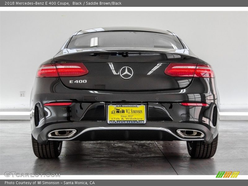 Black / Saddle Brown/Black 2018 Mercedes-Benz E 400 Coupe