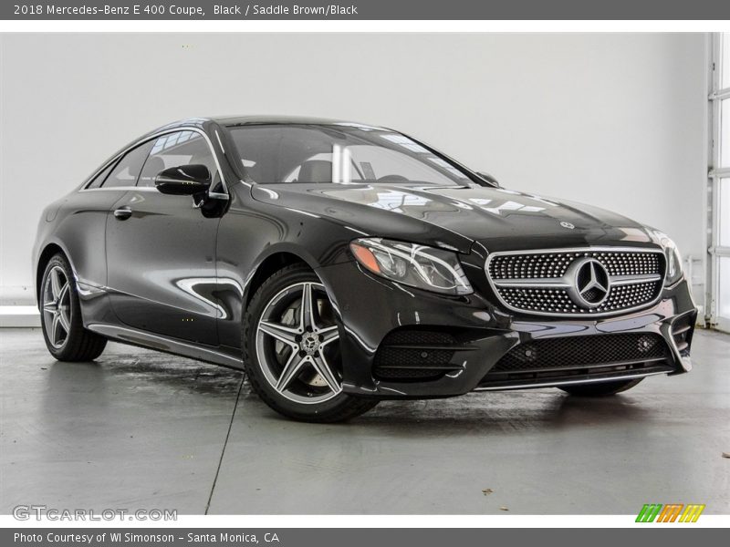 Black / Saddle Brown/Black 2018 Mercedes-Benz E 400 Coupe