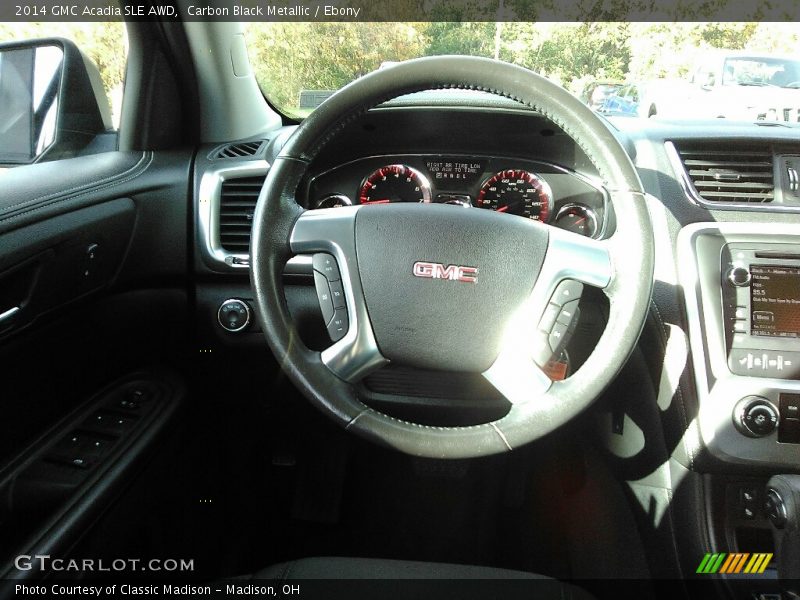 Carbon Black Metallic / Ebony 2014 GMC Acadia SLE AWD