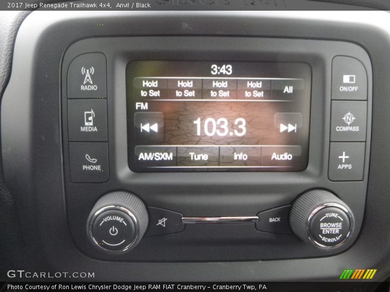 Anvil / Black 2017 Jeep Renegade Trailhawk 4x4
