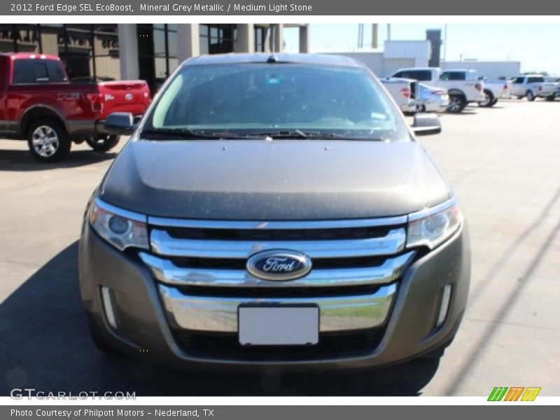 Mineral Grey Metallic / Medium Light Stone 2012 Ford Edge SEL EcoBoost