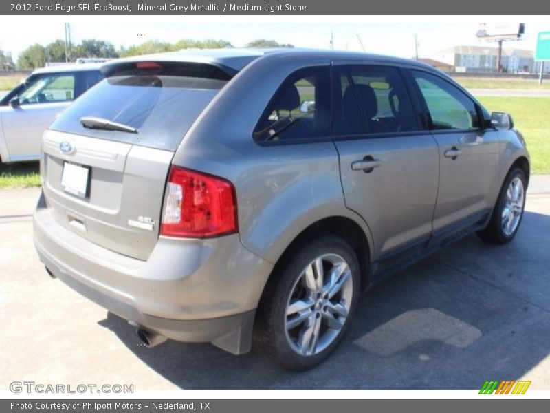 Mineral Grey Metallic / Medium Light Stone 2012 Ford Edge SEL EcoBoost