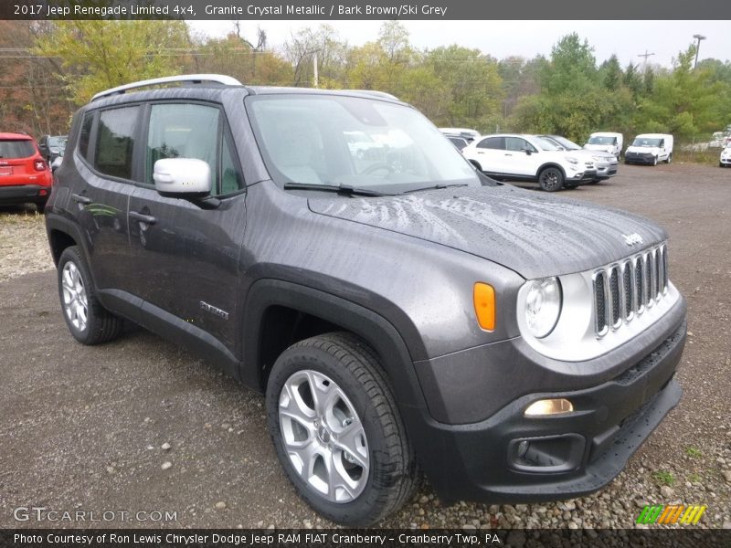Granite Crystal Metallic / Bark Brown/Ski Grey 2017 Jeep Renegade Limited 4x4