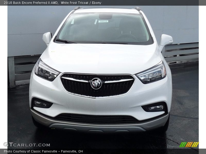 White Frost Tricoat / Ebony 2018 Buick Encore Preferred II AWD