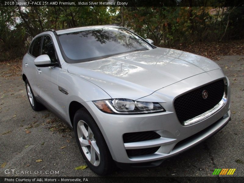 Indus Silver Metallic / Ebony 2018 Jaguar F-PACE 25t AWD Premium