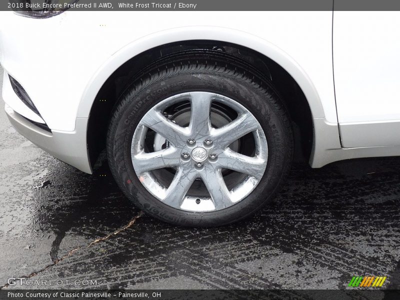 White Frost Tricoat / Ebony 2018 Buick Encore Preferred II AWD