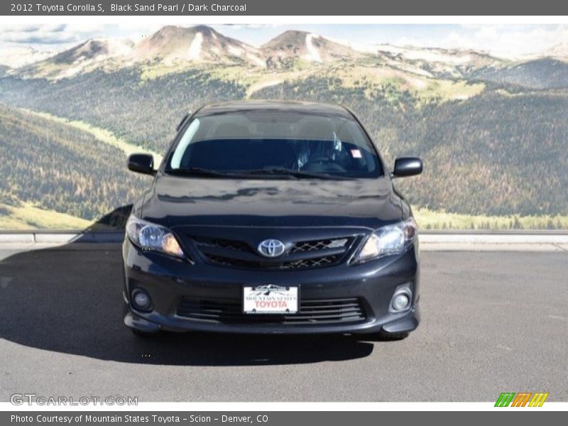 Black Sand Pearl / Dark Charcoal 2012 Toyota Corolla S