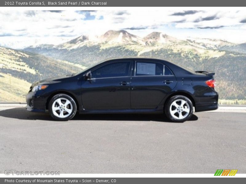 Black Sand Pearl / Dark Charcoal 2012 Toyota Corolla S