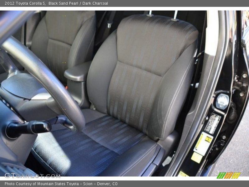 Black Sand Pearl / Dark Charcoal 2012 Toyota Corolla S
