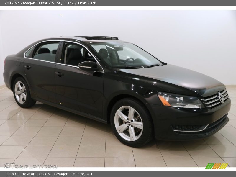 Black / Titan Black 2012 Volkswagen Passat 2.5L SE
