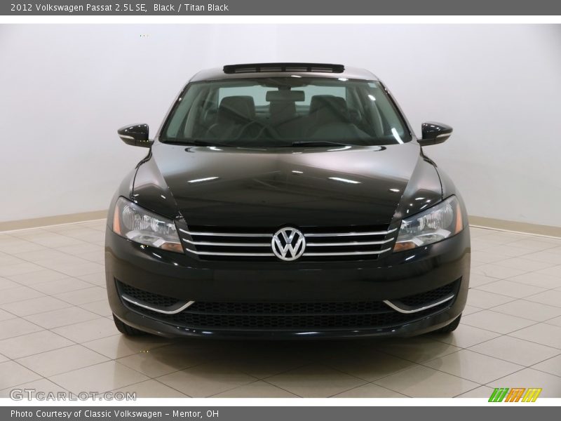 Black / Titan Black 2012 Volkswagen Passat 2.5L SE