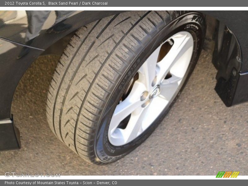 Black Sand Pearl / Dark Charcoal 2012 Toyota Corolla S