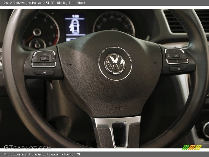 Black / Titan Black 2012 Volkswagen Passat 2.5L SE