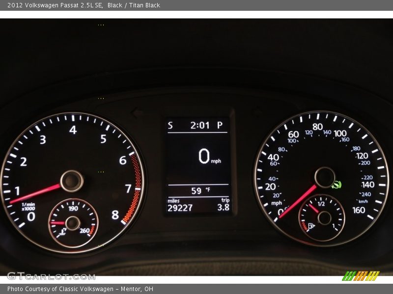 Black / Titan Black 2012 Volkswagen Passat 2.5L SE