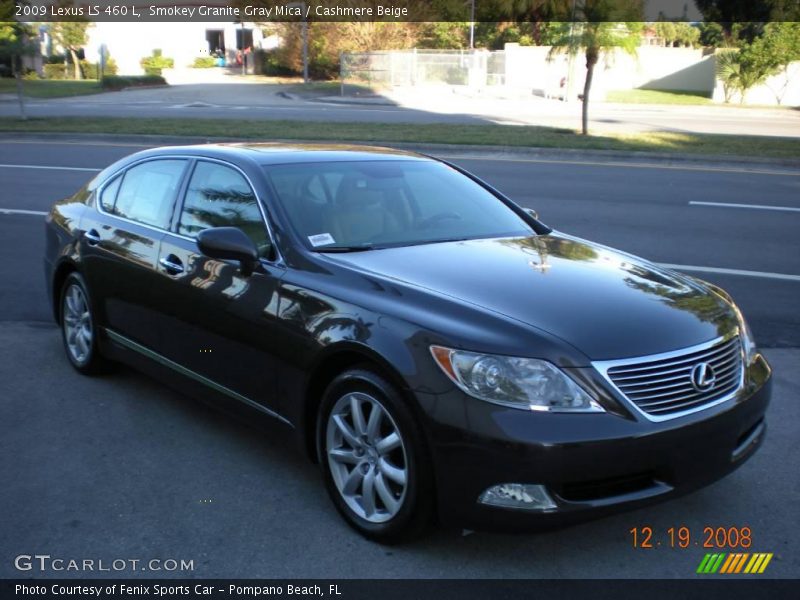 Smokey Granite Gray Mica / Cashmere Beige 2009 Lexus LS 460 L