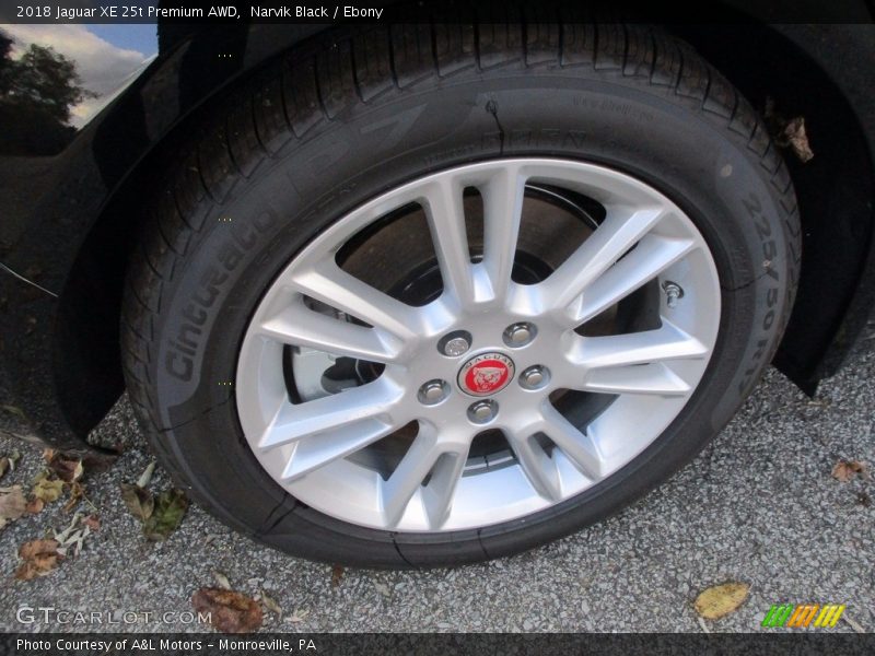 Narvik Black / Ebony 2018 Jaguar XE 25t Premium AWD