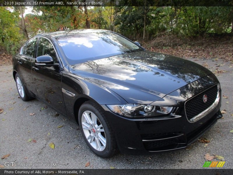 Narvik Black / Ebony 2018 Jaguar XE 25t Premium AWD