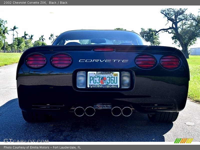 Black / Black 2002 Chevrolet Corvette Z06