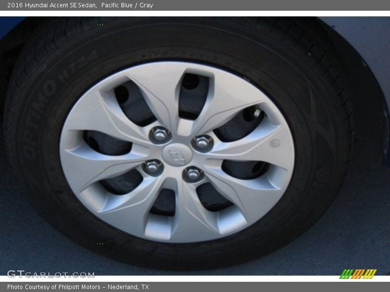 Pacific Blue / Gray 2016 Hyundai Accent SE Sedan