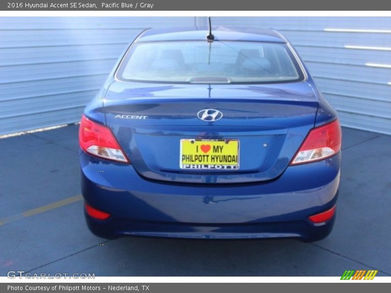Pacific Blue / Gray 2016 Hyundai Accent SE Sedan