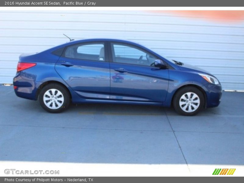 Pacific Blue / Gray 2016 Hyundai Accent SE Sedan