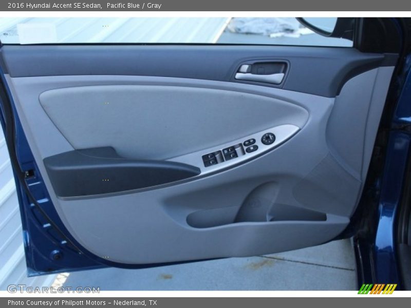 Pacific Blue / Gray 2016 Hyundai Accent SE Sedan