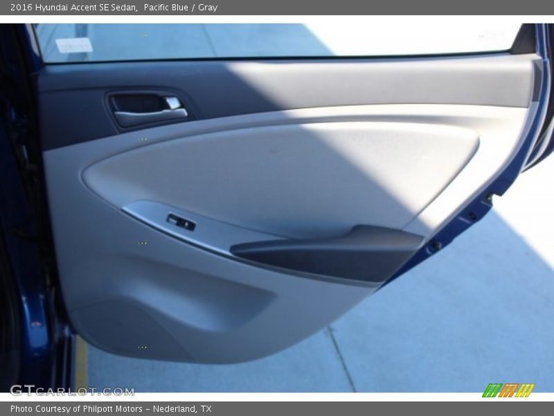 Pacific Blue / Gray 2016 Hyundai Accent SE Sedan