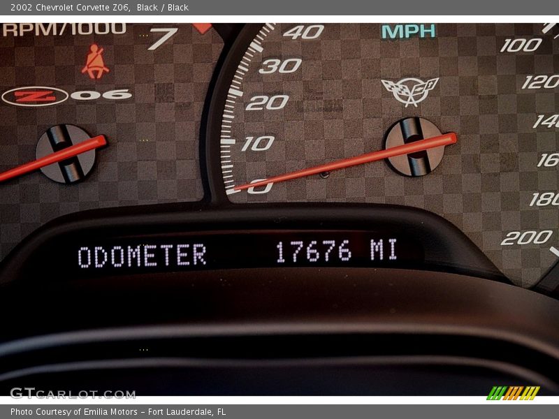 Black / Black 2002 Chevrolet Corvette Z06