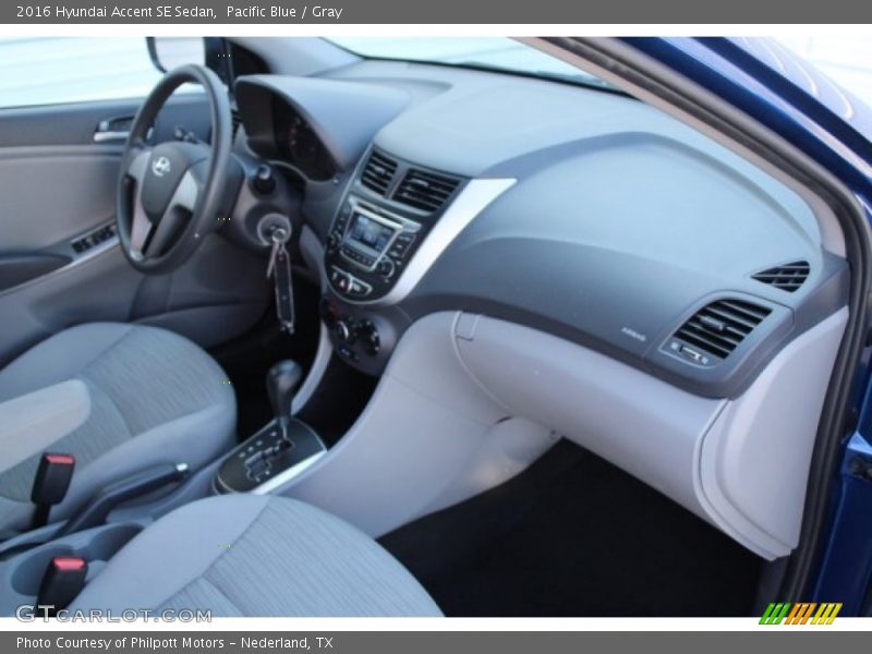 Pacific Blue / Gray 2016 Hyundai Accent SE Sedan