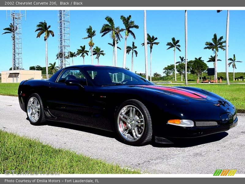 Black / Black 2002 Chevrolet Corvette Z06