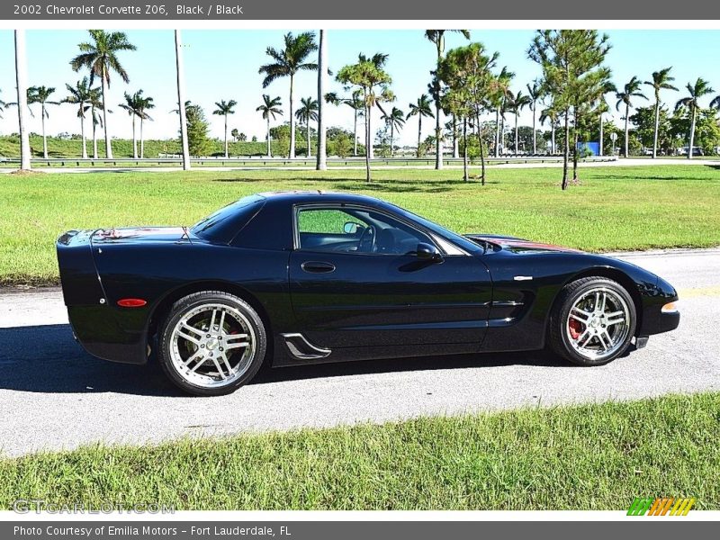Black / Black 2002 Chevrolet Corvette Z06