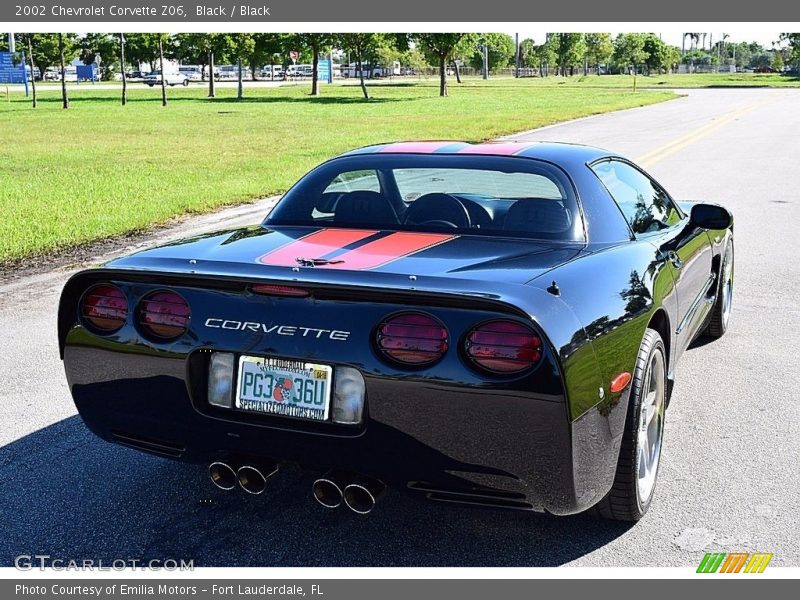 Black / Black 2002 Chevrolet Corvette Z06