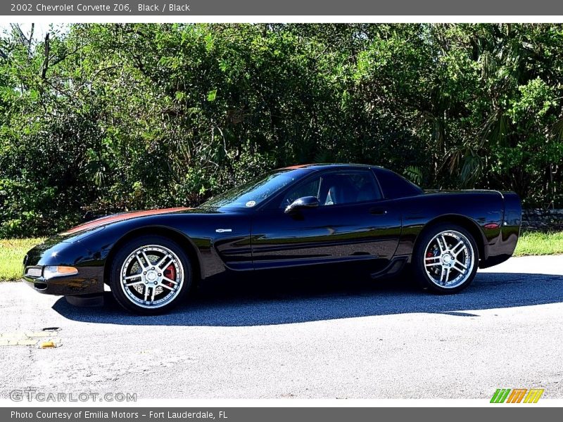 Black / Black 2002 Chevrolet Corvette Z06