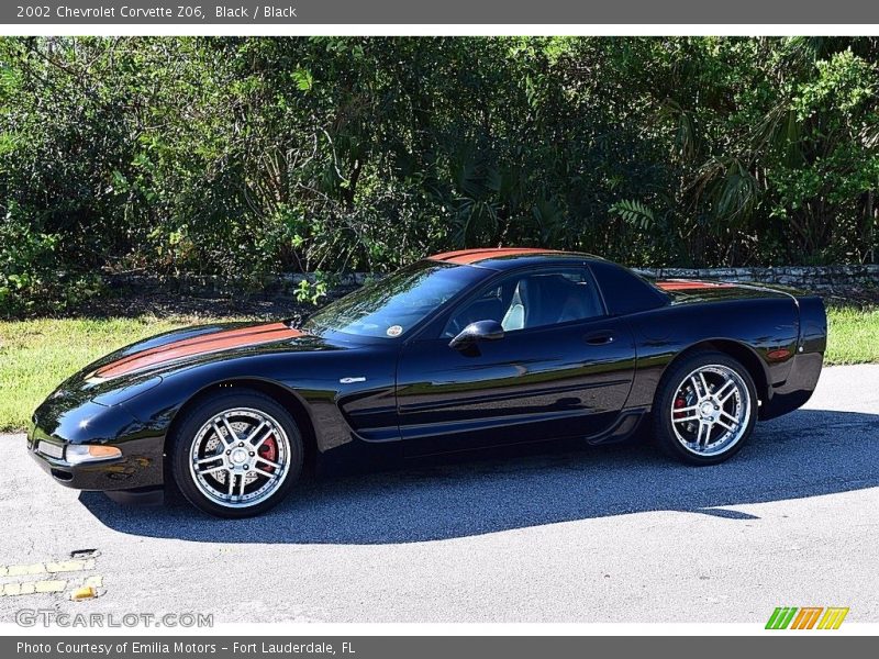 Black / Black 2002 Chevrolet Corvette Z06