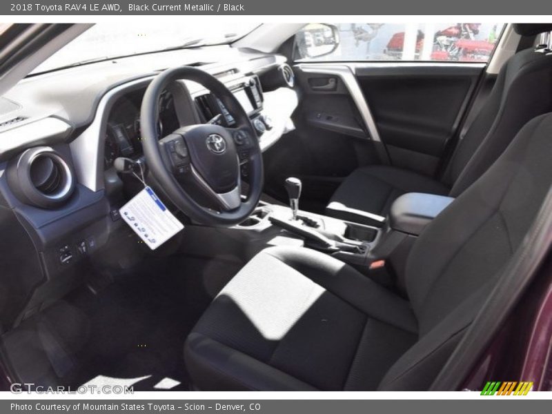 Black Current Metallic / Black 2018 Toyota RAV4 LE AWD