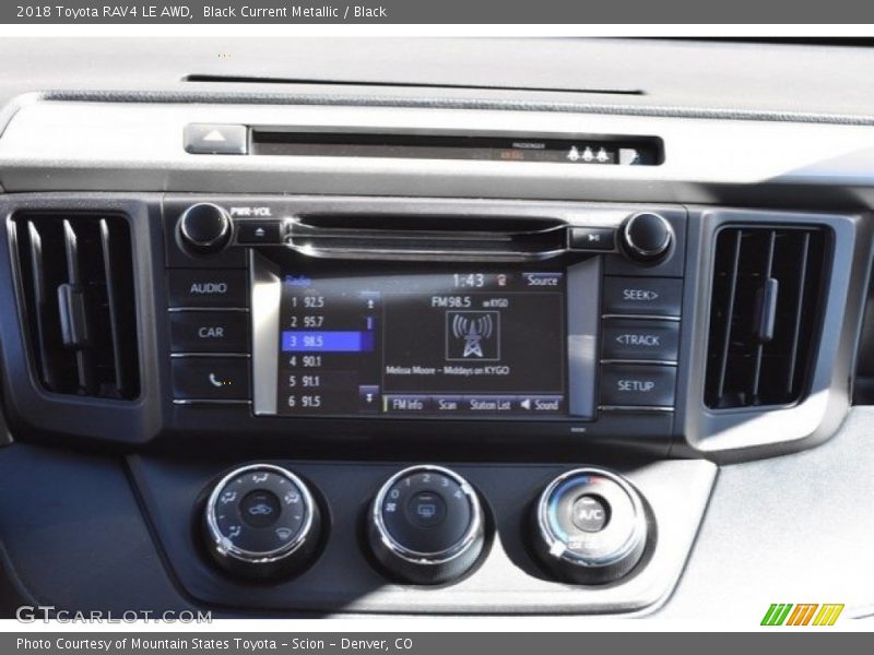 Black Current Metallic / Black 2018 Toyota RAV4 LE AWD