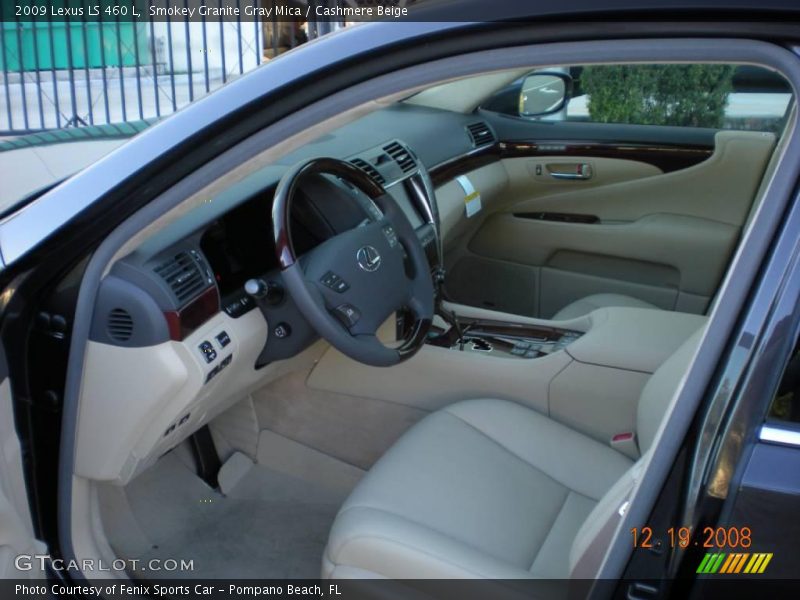 Smokey Granite Gray Mica / Cashmere Beige 2009 Lexus LS 460 L