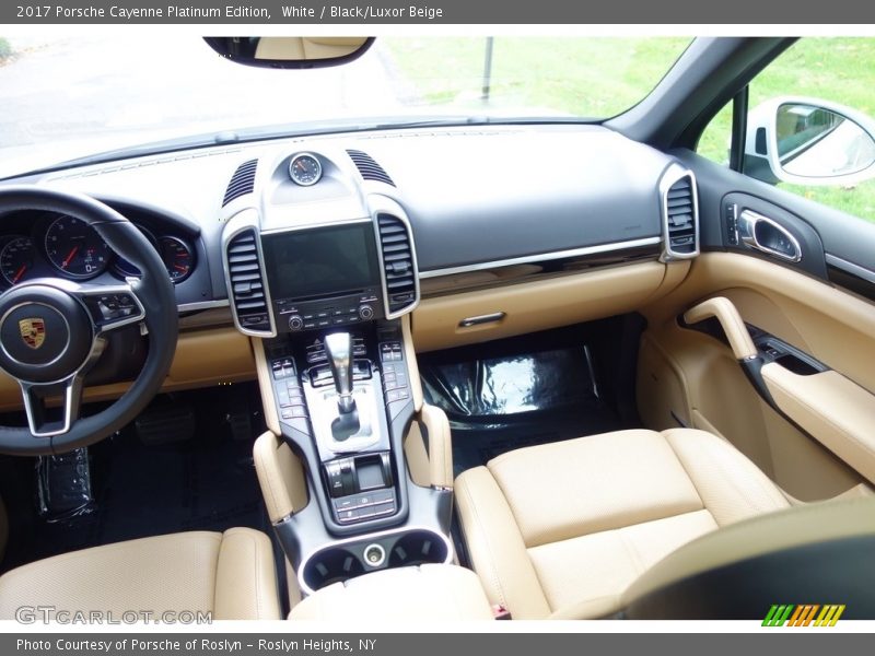 White / Black/Luxor Beige 2017 Porsche Cayenne Platinum Edition