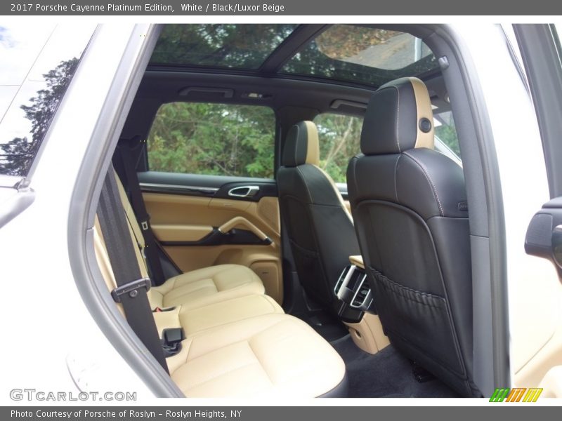 White / Black/Luxor Beige 2017 Porsche Cayenne Platinum Edition
