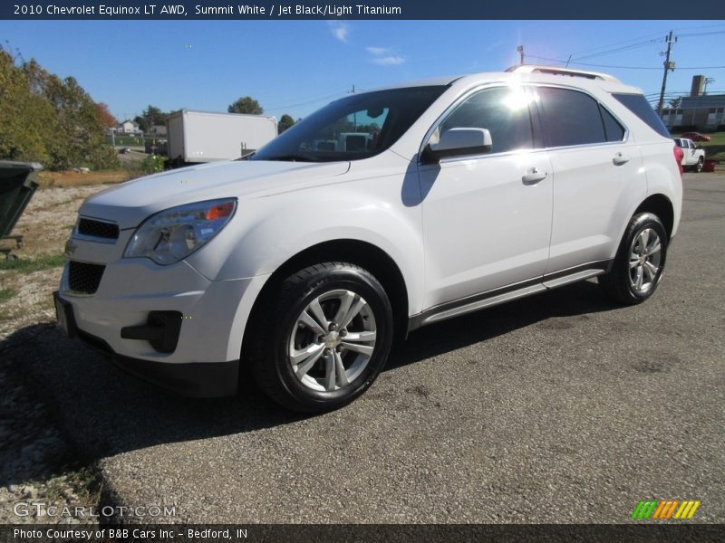 Summit White / Jet Black/Light Titanium 2010 Chevrolet Equinox LT AWD